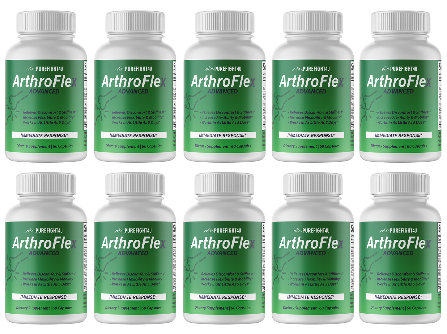 ArthroFlex Advanced - 10 Bottles 600 Capsules