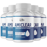 AMICLEAR Blood Sugar Support Supplement Formula - 5 Bottles 300 Capsules