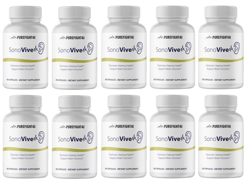 Sonovive Capsules Hearing Supplement 10 Bottles 600 Capsules