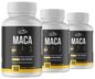 Maca Black, Red,  & Yellow Maca Root 1500mg - 3 Bottles 180 Capsules
