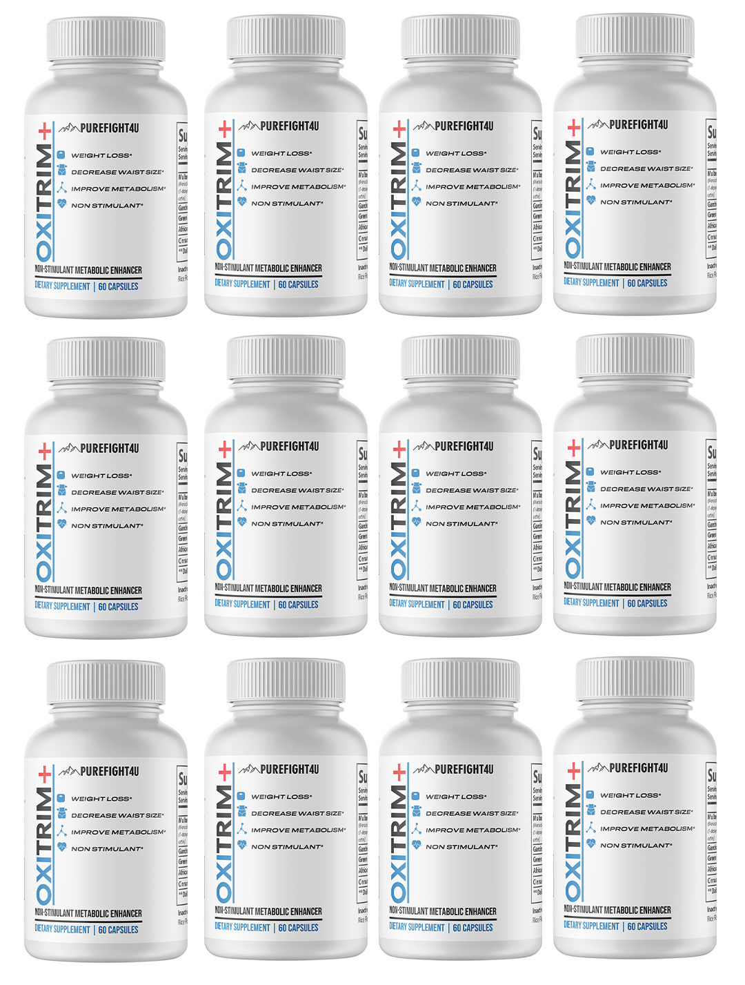 OXITRIM+ Dietary Supplement 12 Bottles 720 Capsules