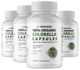 100% Organic Chlorella Capsules 500mg - 4 Bottles 240 Capsules