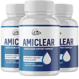 AMICLEAR Blood Sugar Support Supplement Formula - 3 Bottles 180 Capsules
