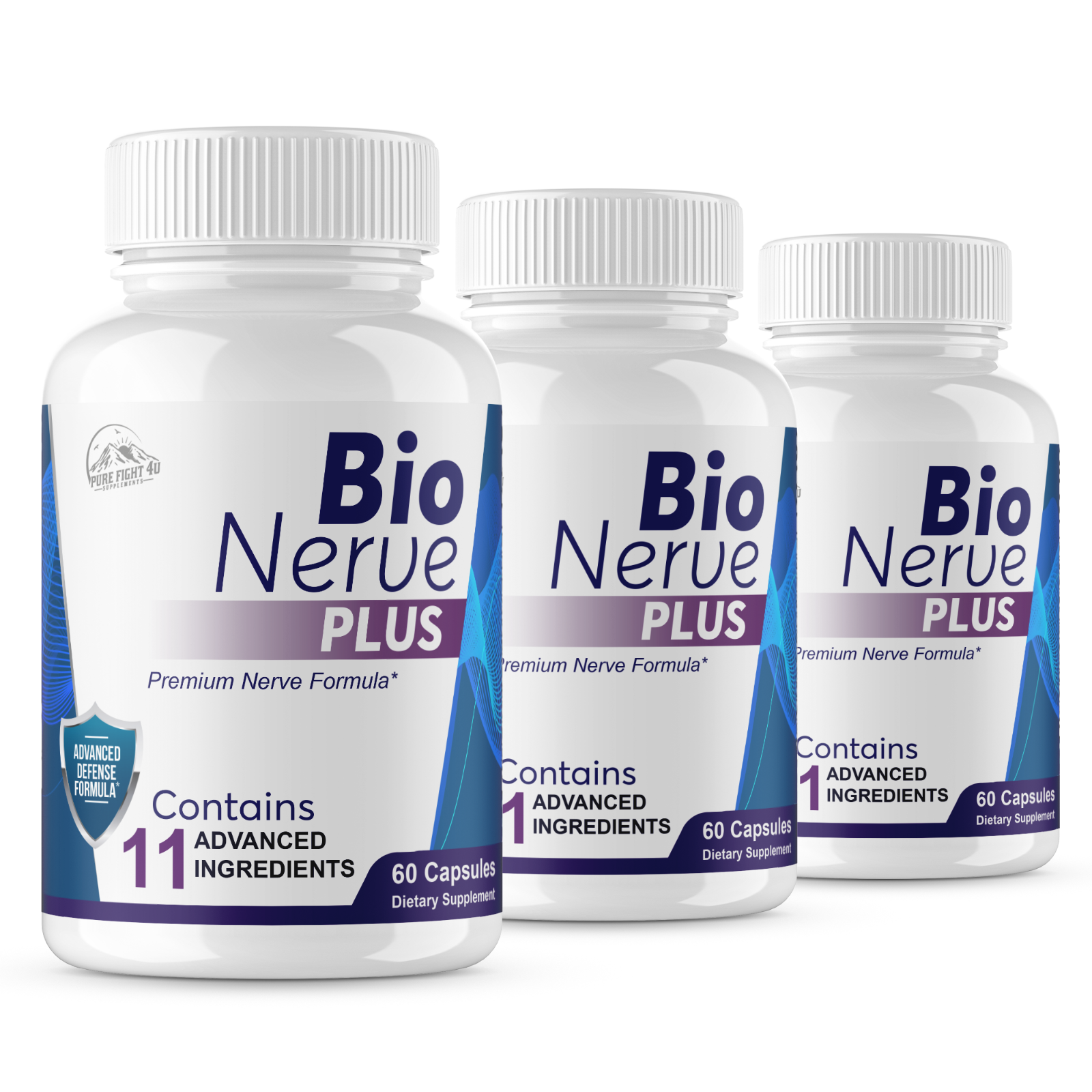 Bio Nerve Plus Premium Nerve Formula - 3 Bottles 180 Capsules