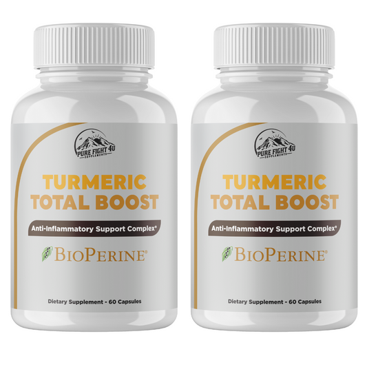 Turmeric Total Boost Anti-Inflammatory Support Complex 2 Bottles 120 Capsules