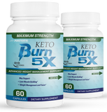 Keto Burn 5x Pills Advanced Weight  Management Support - 2 Bottles 120 Capsules
