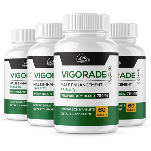 Vigorade - Male Enhancement Proprietary Blend to Unleash Strength 4 Bottles 240 Tablets
