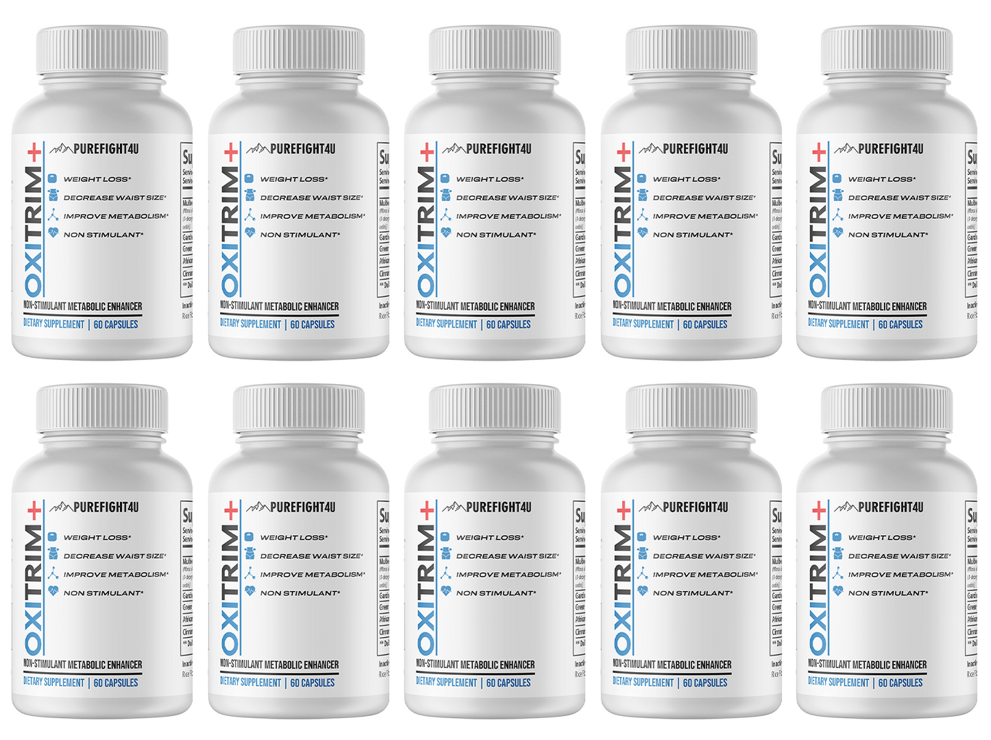 OXITRIM+ Dietary Supplement 10 Bottles 600 Capsules