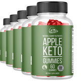 Apple Keto Dietary Supplement 5 Bottles 300 Gummies