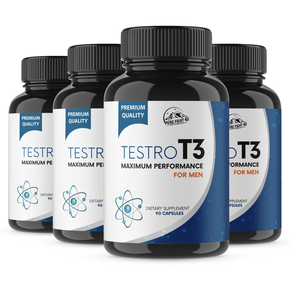 Testro T3 Pills Maximum Performance for Men - 4 Bottles 360 Capsules