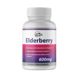 Elderberry Capsules 600mg Immune System Support - 60 Capsules