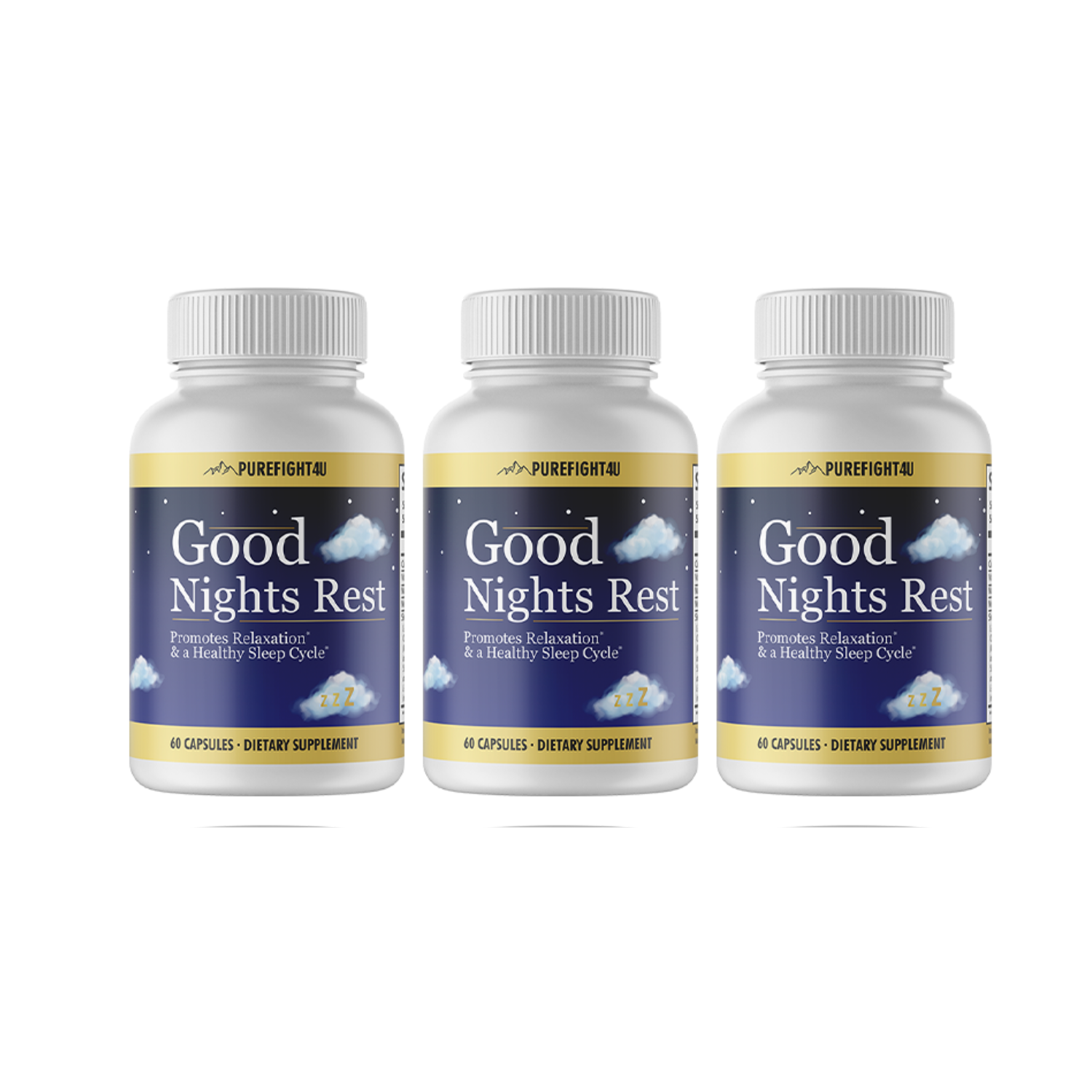 Good Night Rest Promotes Relaxation & Healthy Sleep Cycle-12Bottles-720 Capsules