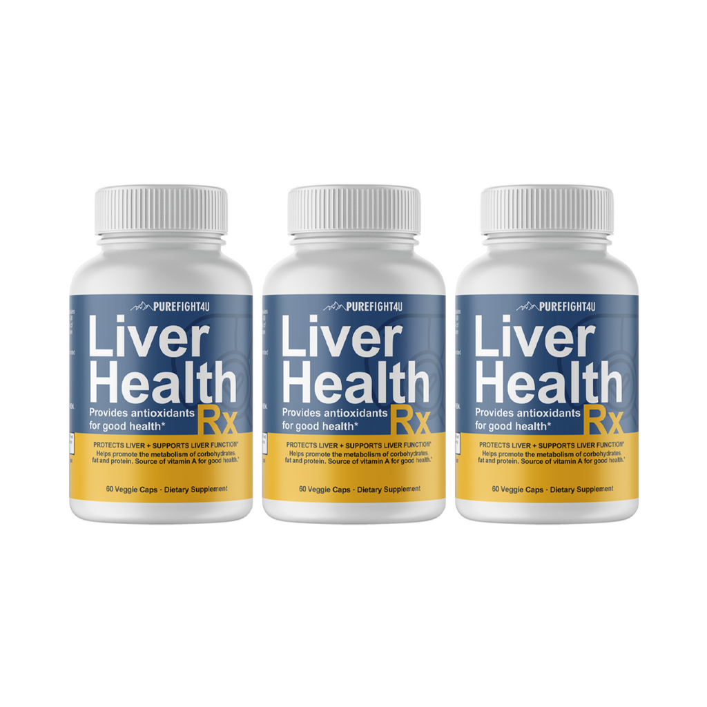 Liver Health RX Formula Supplement Pure Health 3 Bottles 180 Capsules