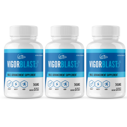 Vigor Blast Male Advancement for Strength, Endurance, & Vitality 3 Bottles 60 Tablets