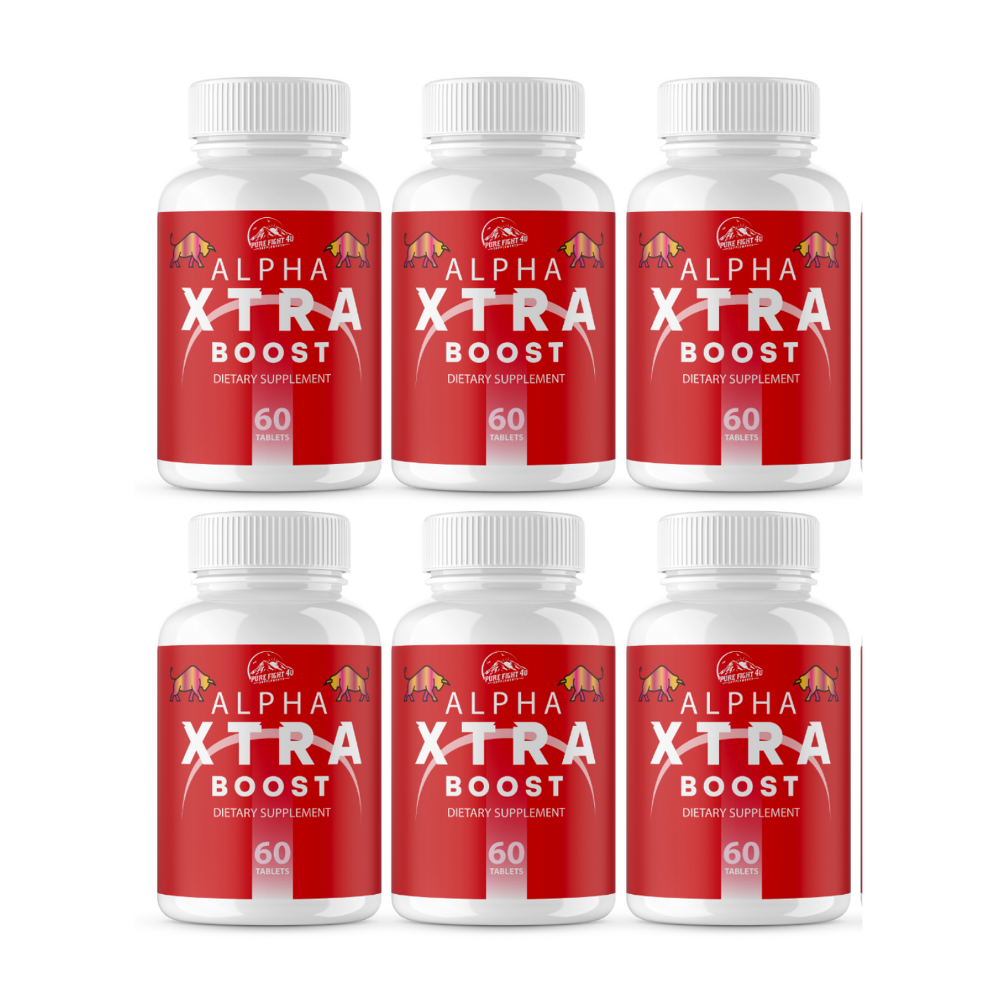 Alpha Xtra Boost Dietary Supplement for Energy, Stamina & Vitality 6 Bottles