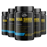 BCAA Shock Powder Fruit Punch Flavor 292 Grams - 5 Bottles